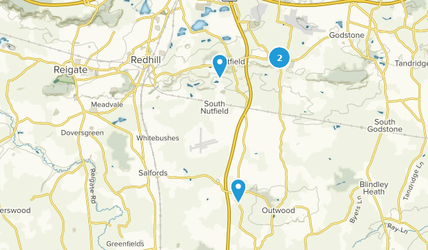 Redhill, Surrey Map