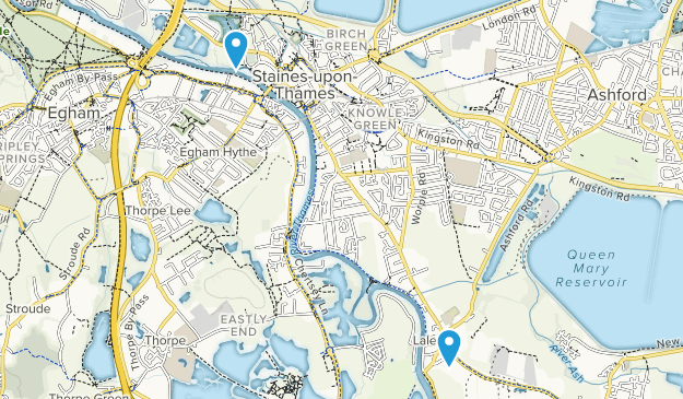 Staines-upon-Thames, Surrey Map