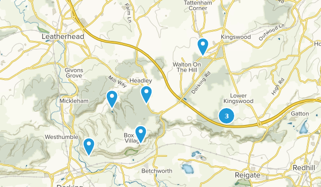 Tadworth, Surrey Map
