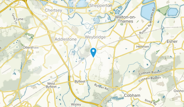 Weybridge, Surrey Map