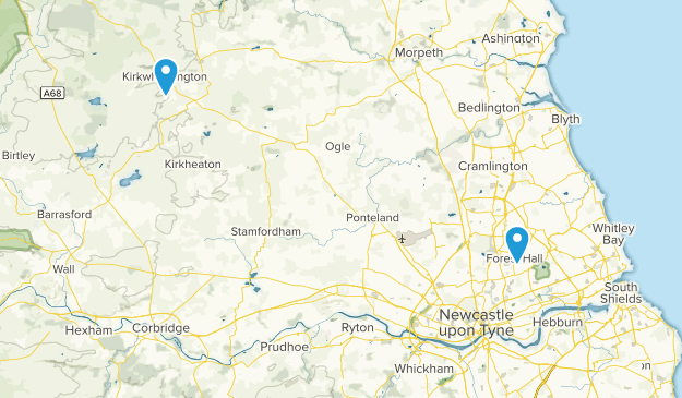 Newcastle upon Tyne, Tyne and Wear Map
