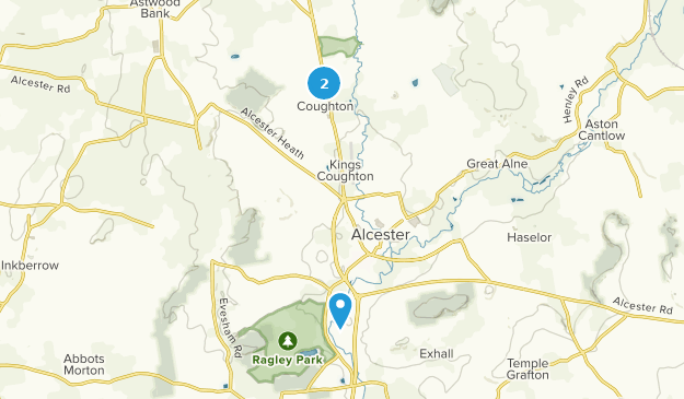 Alcester, Warwickshire Map