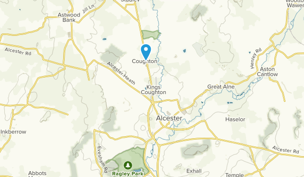 Alcester, Warwickshire Map
