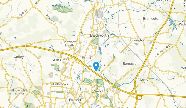 Bedworth, Warwickshire Map