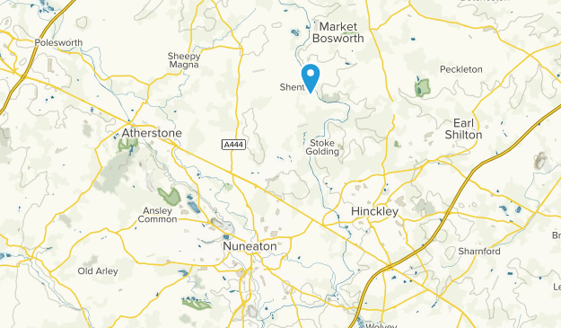 Nuneaton, Warwickshire Map