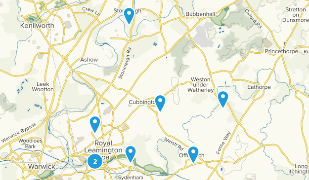Royal Leamington Spa, Warwickshire Map