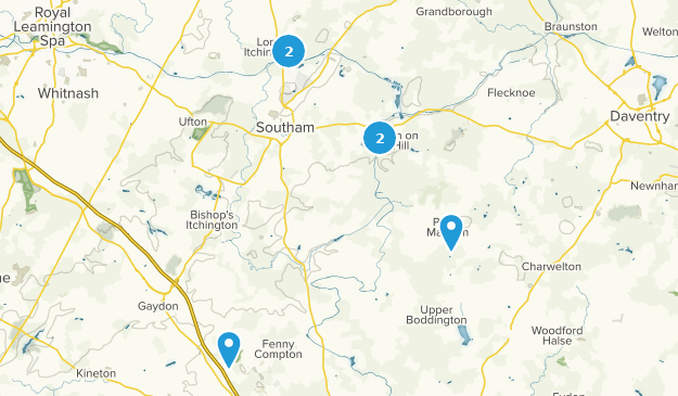 Southam, Warwickshire Map
