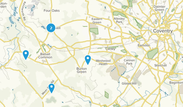 Coventry, Midlands de l'Ouest Map