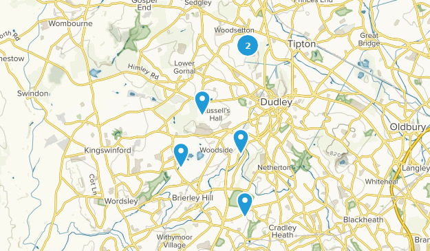 Dudley, Midlands de l'Ouest Map