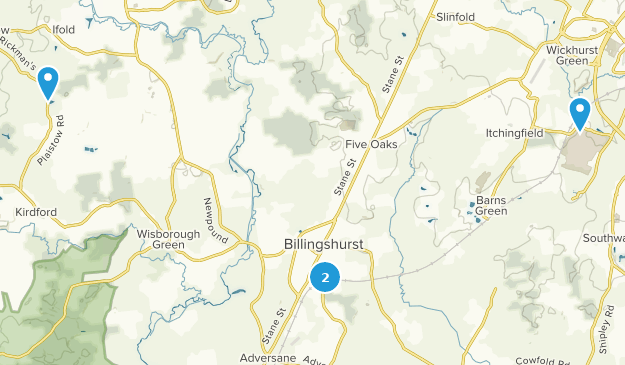 Billingshurst, West Sussex Map