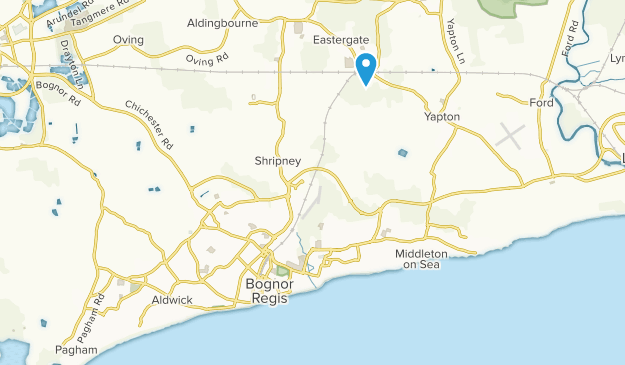 Bognor Regis, Sussex Occidental Map