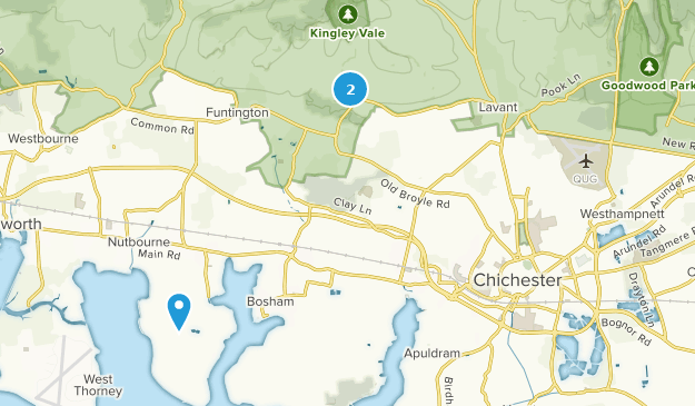 Chichester, Sussex de l'Ouest Map