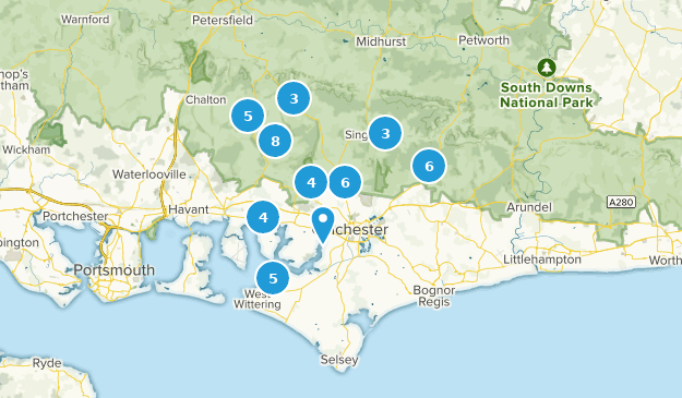Chichester, Sussex Occidental Map