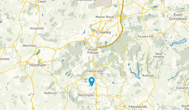 Crawley, Sussex Occidental Map