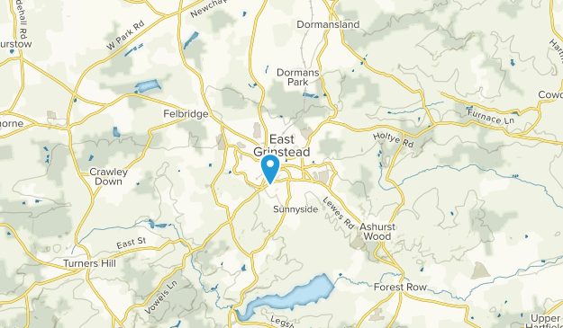 East Grinstead, Sussex de l'Ouest Map