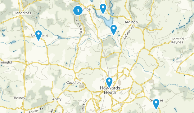 Haywards Heath, West Sussex Map