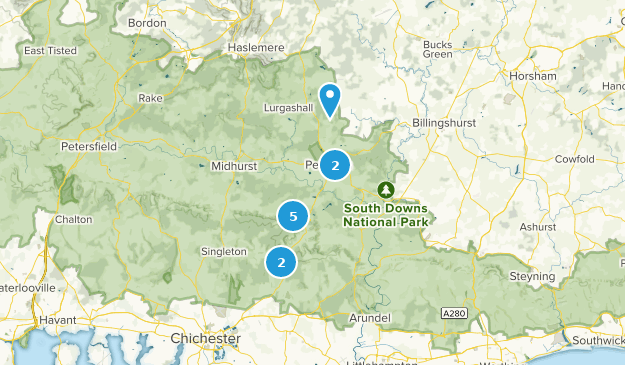 Petworth, West Sussex Map