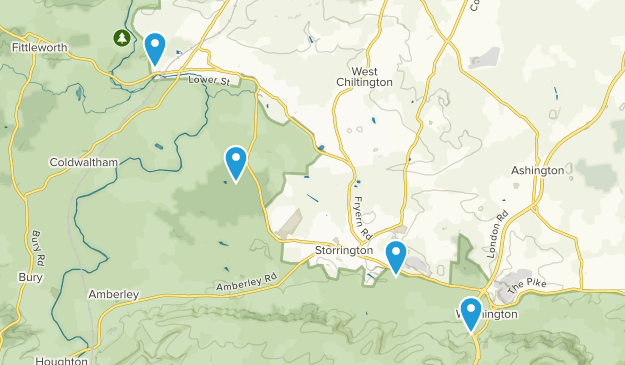 Pulborough, Sussex Occidental Map