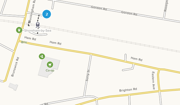 Shoreham-by-Sea, Sussex de l'Ouest Map