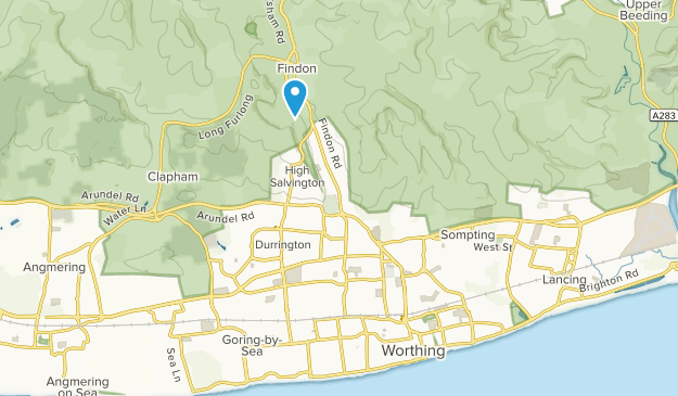 Worthing, Sussex Occidental Map