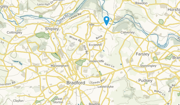 Bradford, Yorkshire de l'Ouest Map