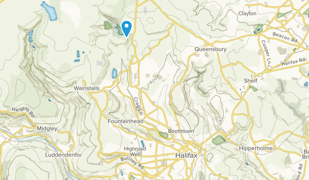 Halifax, Yorkshire de l'Ouest Map