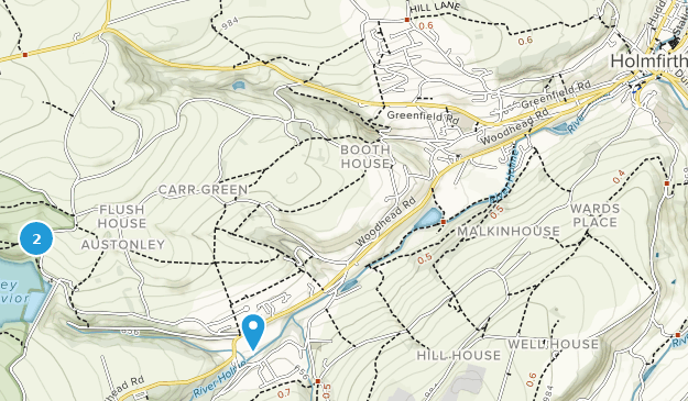 Holmfirth, Yorkshire del Oeste Map
