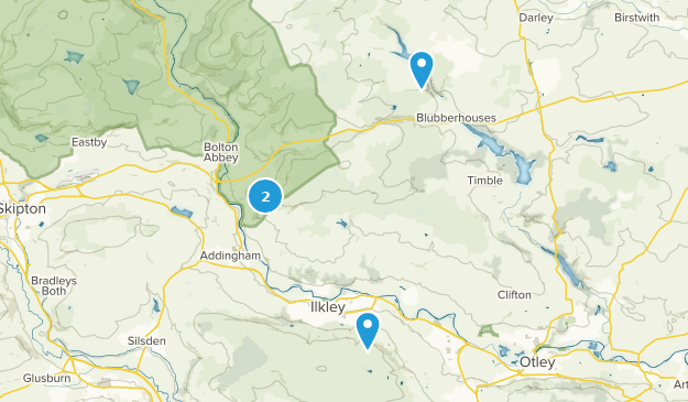 Ilkley, West Yorkshire Map