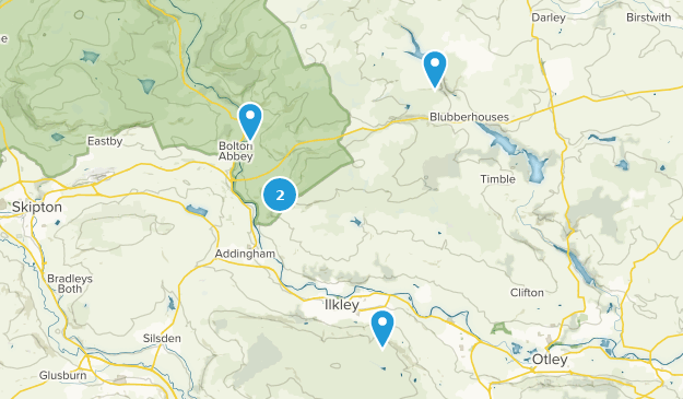 Ilkley, West Yorkshire Map