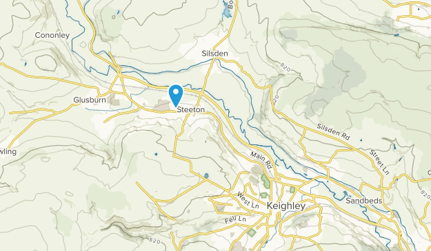 Keighley, Yorkshire de l'Ouest Map