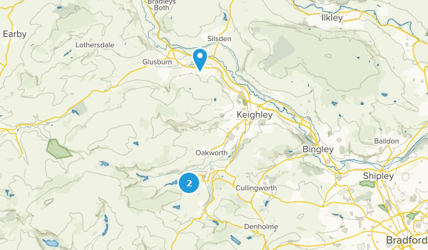 Keighley, Yorkshire del Oeste Map