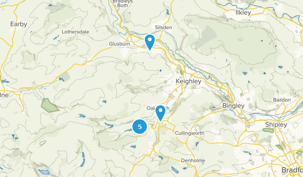 Keighley, West Yorkshire Map