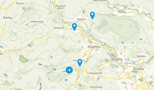 Keighley, West Yorkshire Map