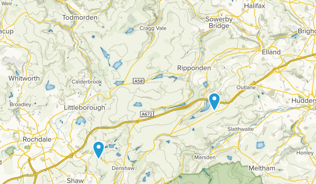 Sowerby Bridge, Yorkshire del Oeste Map