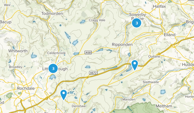 Sowerby Bridge, West Yorkshire Map