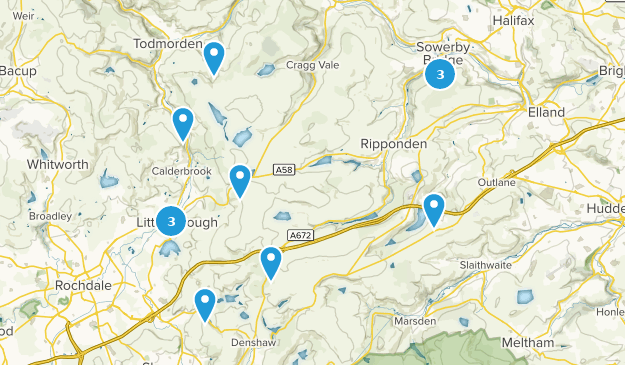 Sowerby Bridge, West Yorkshire Map