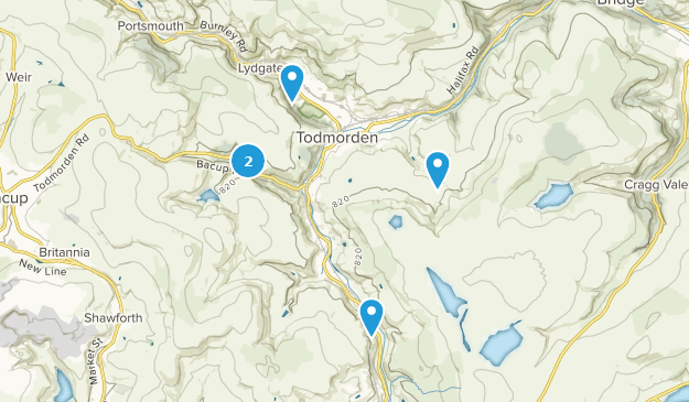 Todmorden, West Yorkshire Map