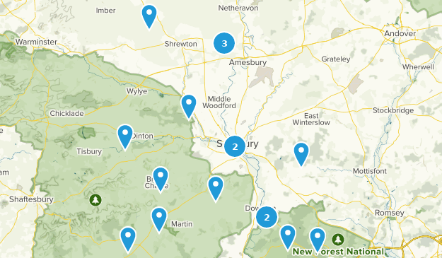 Salisbury, Wiltshire Map