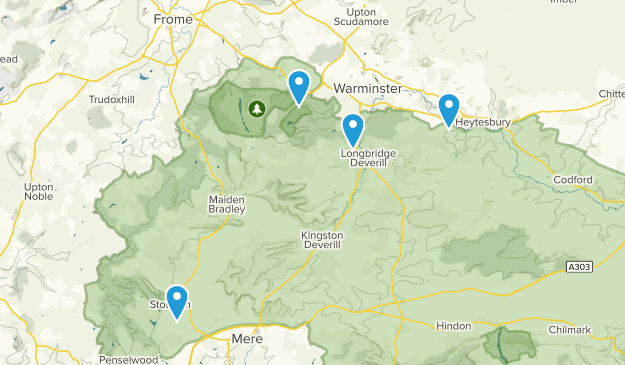 Warminster, Wiltshire Map