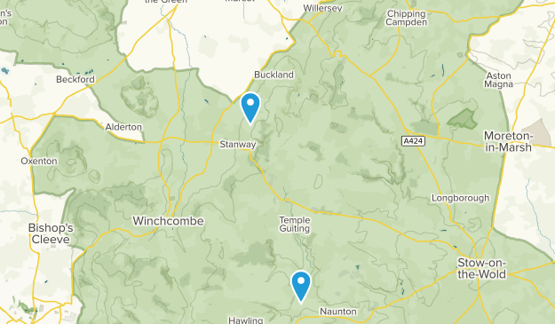 Broadway, Worcestershire Map