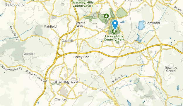 Bromsgrove, Worcestershire Map