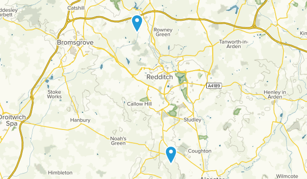Redditch, Worcestershire Map