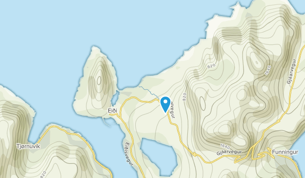 Eide, Eysturoy Map