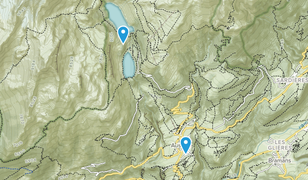 Aussois, Auvergne-Rhône-Alpes Map