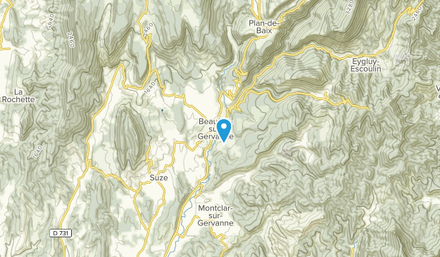 Beaufort-sur-Gervanne, Auvergne-Rhône-Alpes Map