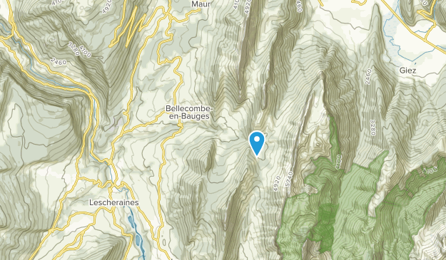 Bellecombe-en-Bauges, Auvergne-Rhône-Alpes Map