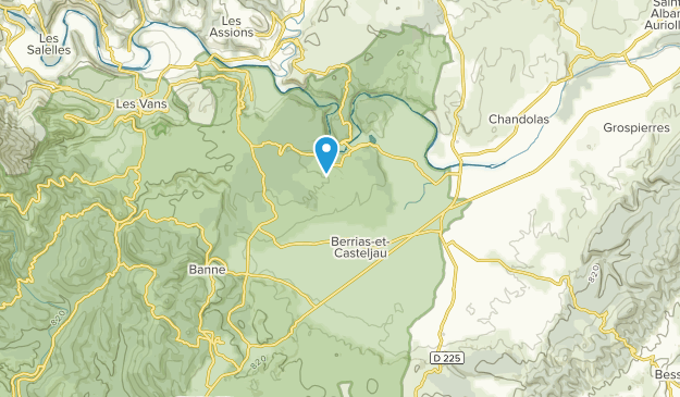 Berrias-et-Casteljau, Auvergne-Rhône-Alpes Map