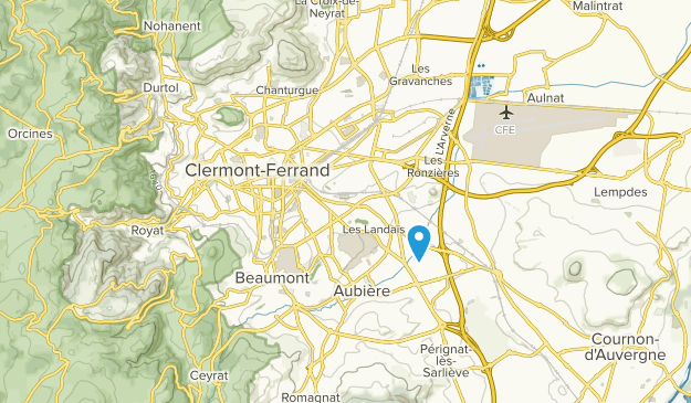 Clermont-Ferrand, Auvergne-Rhône-Alpes Map