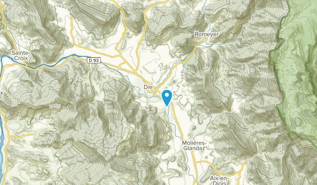 Die, Auvergne-Rhône-Alpes Map