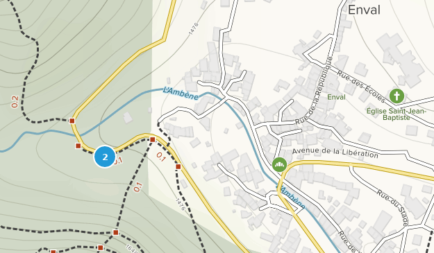 Enval, Auvergne-Rhône-Alpes Map